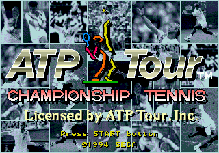 ATP Tour Championship Tennis (USA) Title Screen